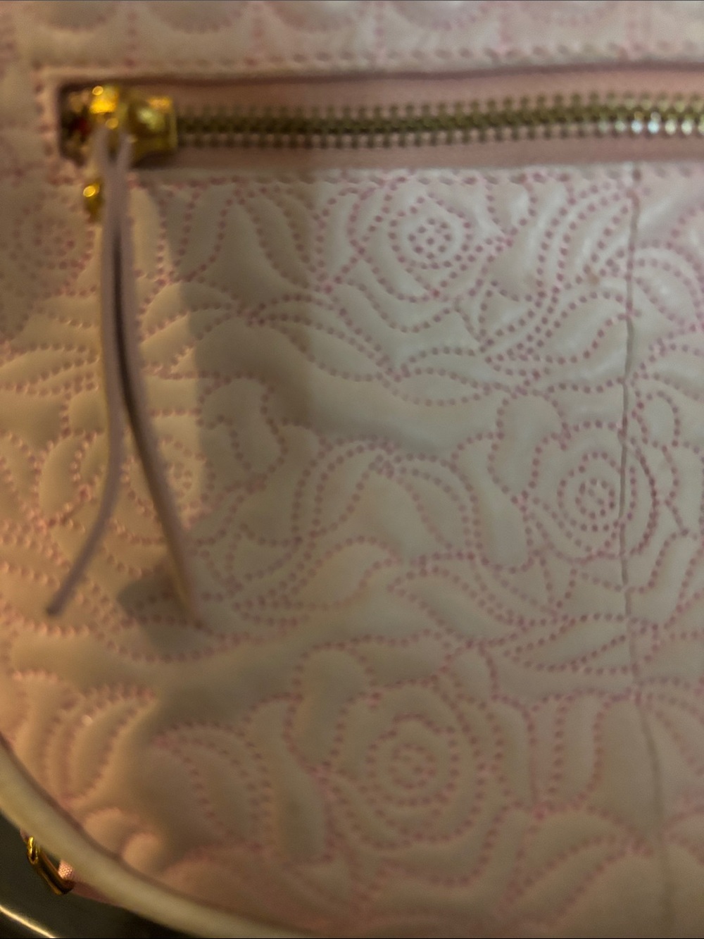 Sharif Marbleized Quilted Leather Rose Crossbody - Picture 6 of 11